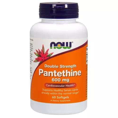 Now Foods, Pantethine, Double Strength, 600 mg, 60 Softgels Review