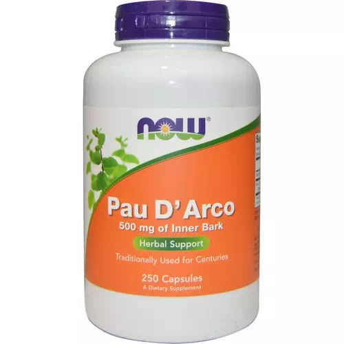 Now Foods, Pau D' Arco, 500 mg, 250 Capsules Review