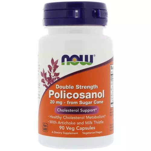Now Foods, Policosanol, Double Strength, 20 mg, 90 Veg Capsules Review