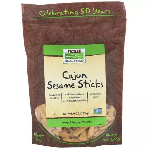 Now Foods, Real Food, Cajun Sesame Sticks, 9 oz (255 g) Review