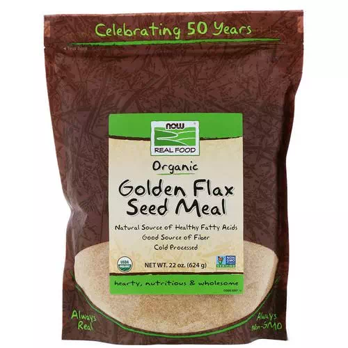 Now Foods, Real Food, Golden Flax Seed Meal, 1.4 lbs (624 g) Review