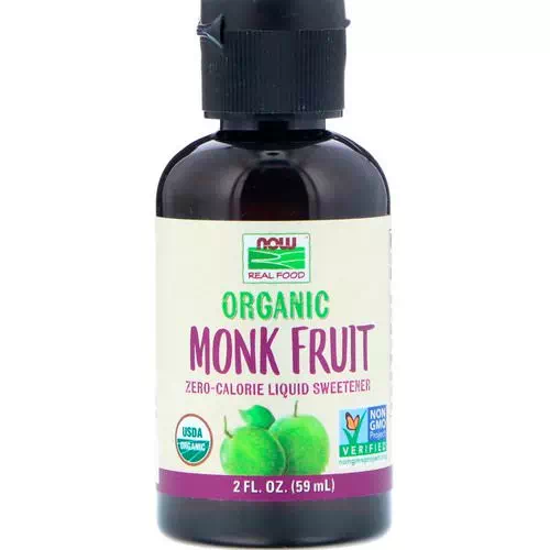 Now Foods, Real Food, Organic Monk Fruit, Liquid Sweetener, 2 fl oz (59 ml) Review