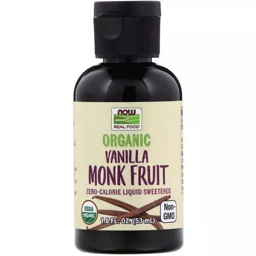 Now Foods, Real Food, Organic Monk Fruit, Liquid Sweetener, Vanilla, 1.8 fl oz (53 ml) Review
