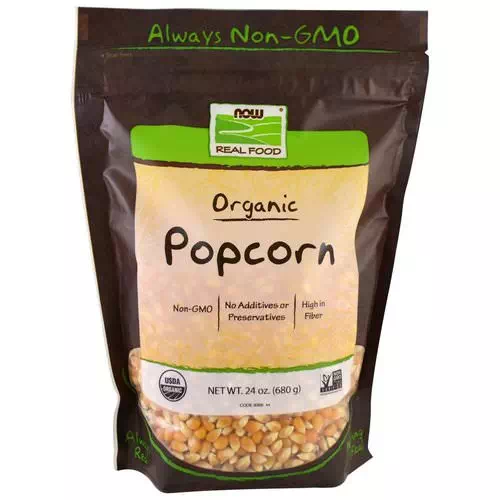 Now Foods, Real Food, Organic Popcorn, 1.5 lbs (680 g) Review