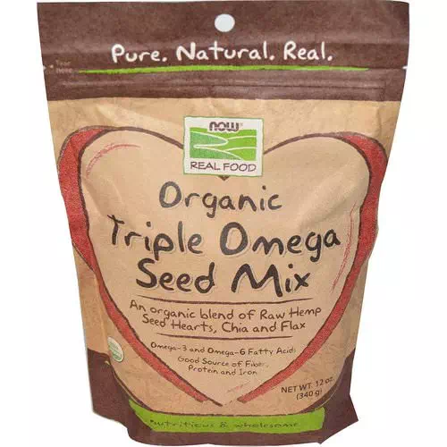 Now Foods, Real Food, Organic Triple Omega Seed Mix, 12 oz (340 g) Review