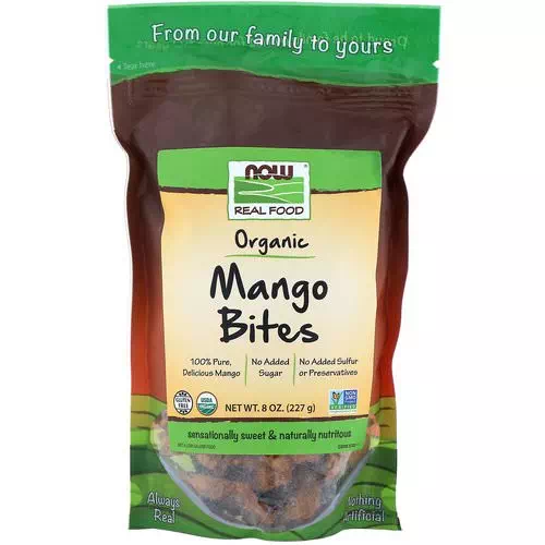 Now Foods, Real Foods, Organic Mango Bites, 8 oz (227 g) Review