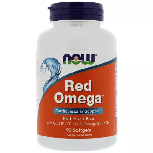 Now Foods, Red Omega, Red Yeast Rice with CoQ10, 30 mg, 90 Softgels Review