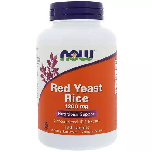 Now Foods, Red Yeast Rice, 1200 mg, 120 Tablets Review