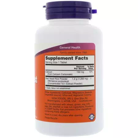 Red Yeast Rice, Healthy Lifestyles, Supplements