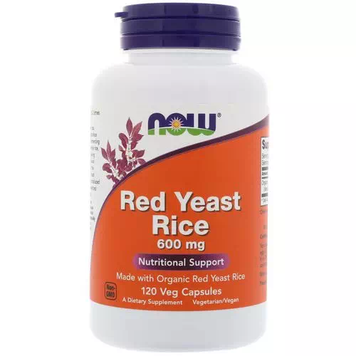 Now Foods, Red Yeast Rice, 600 mg, 120 Veg Capsules Review