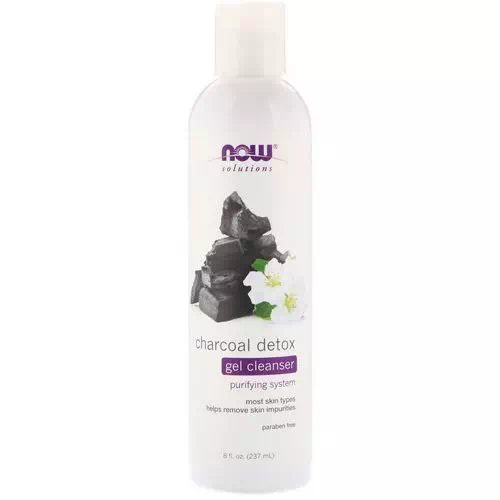 Now Foods, Solutions, Charcoal Detox Gel Cleanser, 8 fl oz (237 ml) Review