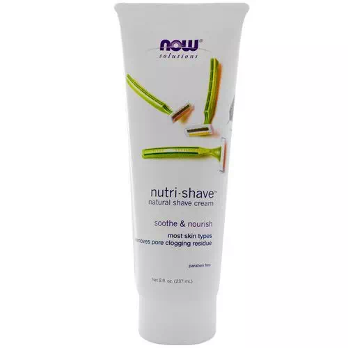 Now Foods, Solutions, Nutri-Shave, Natural Shave Cream, 8 fl oz (237 ml) Review