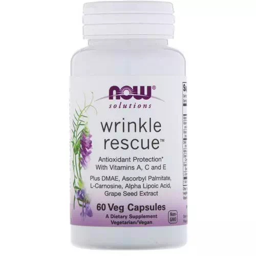 Now Foods, Solutions, Wrinkle Rescue, 60 Veg Capsules Review
