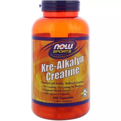 Now Foods, Sports, Kre-Alkalyn Creatine, 240 Capsules Review