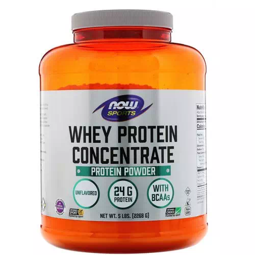 Now Foods, Sports, Whey Protein Concentrate, Unflavored, 5 lbs (2268 g) Review