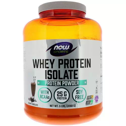 Now Foods, Sports, Whey Protein Isolate, Creamy Chocolate, 5 lbs (2268 g) Review