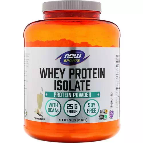 Now Foods, Sports, Whey Protein Isolate, Creamy Vanilla, 5 lbs. (2268 g) Review