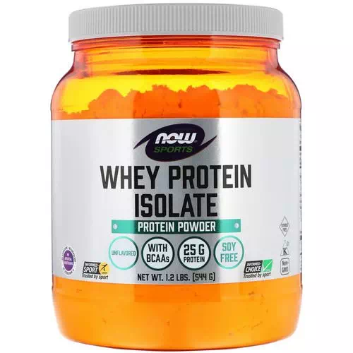 Now Foods, Sports, Whey Protein Isolate, Unflavored, 1.2 lbs (544 g) Review