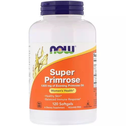 Now Foods, Super Primrose, Evening Primrose Oil, 1300 mg, 120 Softgels Review