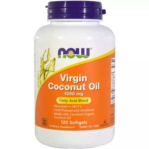 Now Foods, Virgin Coconut Oil, 1000 mg, 120 Softgels Review