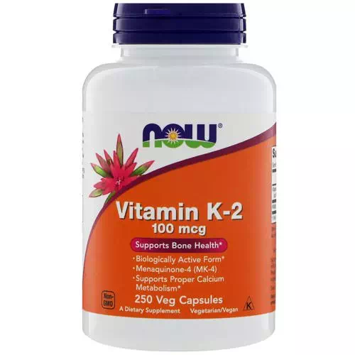 Now Foods, Vitamin K-2, 100 mcg, 250 Veg Capsules Review