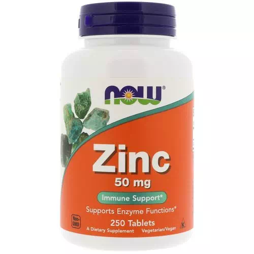 Now Foods, Zinc, 50 mg, 250 Tablets Review