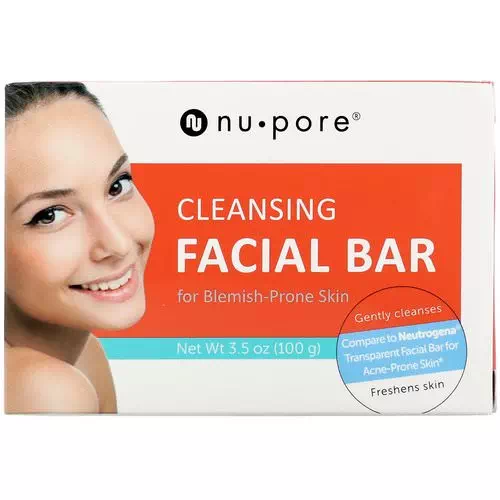 Nu-Pore, Cleansing Facial Bar for Blemish-Prone Skin, 3.5 oz (100 g) Review