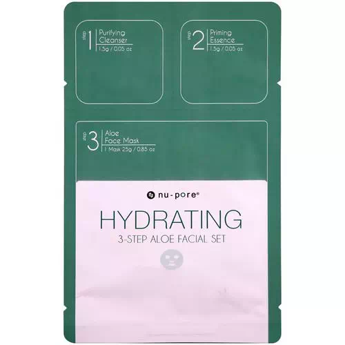 Nu-Pore, Hydrating 3-Step Aloe Facial Set, 1 Pack Review