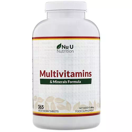 Nu U Nutrition, Multivitamins & Minerals Formula, 365 Vegetarian Tablets Review