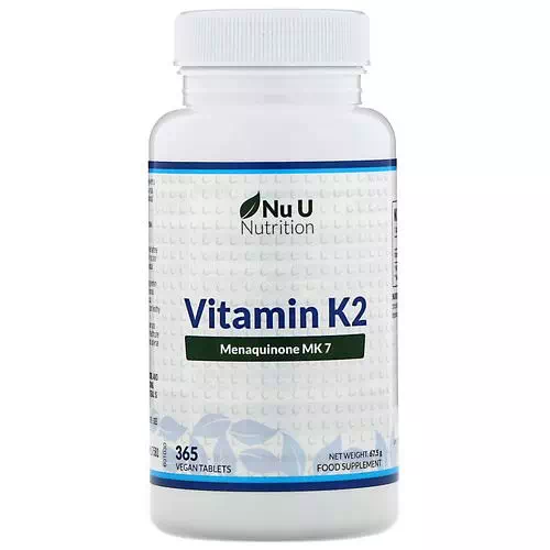 Nu U Nutrition, Vitamin K2, 365 Vegan Tablets Review