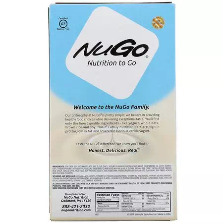 NuGo Nutrition, Nutritional Bars, Snack Bars