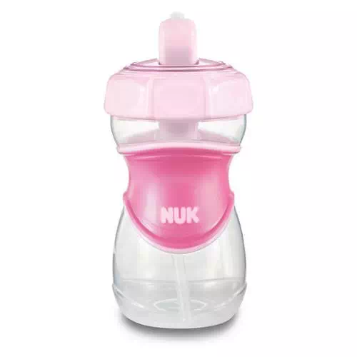 NUK, Everlast Straw Cup, Pink, 12+ Months, 1 Cup, 10 oz (300 ml) Review