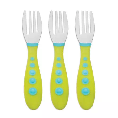 NUK, Gerber, Kiddy Cutlery, Green, 18+ Months, 3 Toddler Forks Review