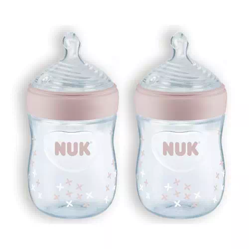 NUK, Simply Natural, Bottles, Girl, 0+ Months, Slow, 2 Pack, 5 oz (150 ml) Each Review