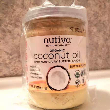 Nutiva, Organic Coconut Oil, Butter Flavor, 14 fl oz (414 ml) Review