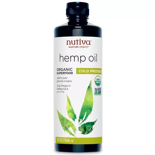 Nutiva, Organic Hemp Oil, Cold Pressed, 24 fl oz (710 ml) Review