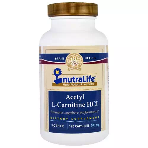 NutraLife, Acetyl L-Carnitine HCI, 500 mg, 120 Capsules Review