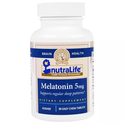 NutraLife, Melatonin, 5 mg, 90 Easy Chew Tablets Review