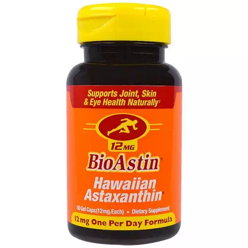 Nutrex Hawaii, BioAstin, Hawaiian Astaxanthin, 12 mg, 50 Gel Caps Review