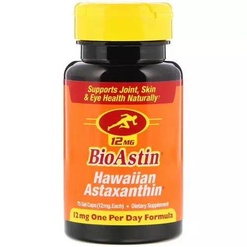 Nutrex Hawaii, BioAstin, Hawaiian Astaxanthin, 12 mg, 75 Gel Caps Review