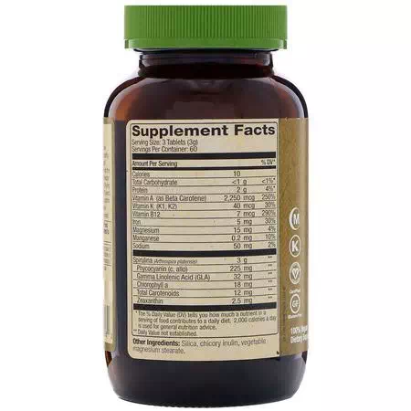 Multivitamins, Vitamins, Spirulina, Algae, Superfoods, Greens, Supplements