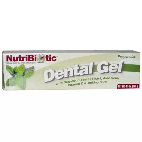 NutriBiotic, Dental Gel, Peppermint, 4.5 oz (128 g) Review