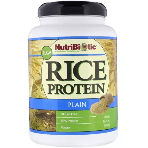 NutriBiotic, Raw Rice Protein, Plain, 1 lb. 5 oz (600 g) Review