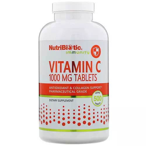 NutriBiotic, Immunity, Vitamin C, 1000 mg, 500 Vegan Tablets Review