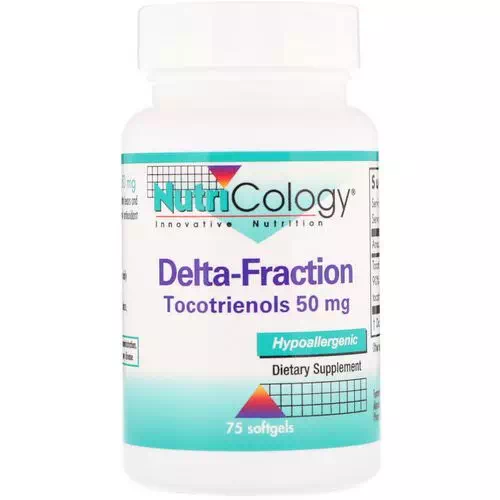 Nutricology, Delta-Fraction, Tocotrienols, 50 mg, 75 Softgels Review