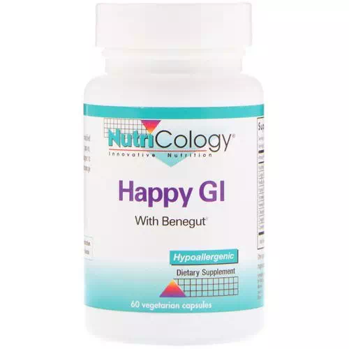 Nutricology, Happy GI, 60 Vegetarian Capsules Review