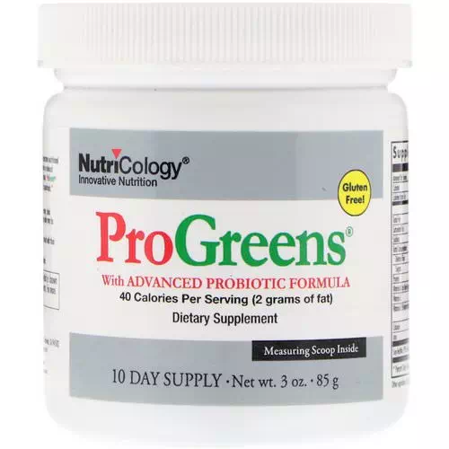 Nutricology, ProGreens, With Advanced Probiotic Formula, 3 oz (85 g) Review