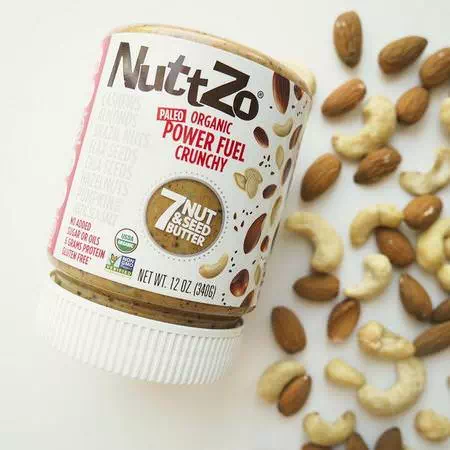 Nuttzo, Organic, Power Fuel, 7 Nut & Seed Butter, Crunchy, 12 oz (340 g) Review
