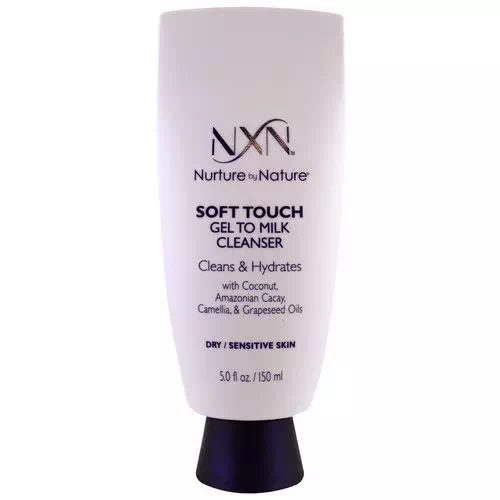 NXN, Nurture by Nature, Soft touch Gel to Milk Cleanser, Dry / Sensitive Skin, 5 fl oz (150 ml) Review