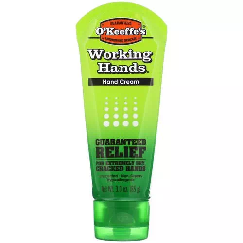 O'Keeffe's, Working Hands, Hand Cream, Unscented, 3 oz (85 g) Review